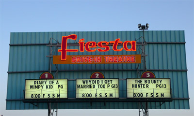 Fiesta drive-in marquee Fiesta drive-in marquee