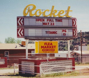Rocket Drive-In marquee
